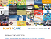 Tablet Screenshot of powercard.ch